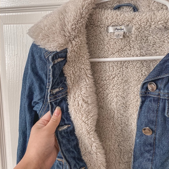 Sherpa Collared Jean Jacket - Picture 2 of 4